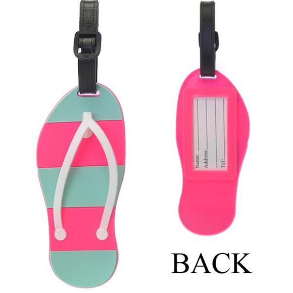 3/$18, 2/$15 Flip Flop Luggage Tag - Picture 2 of 2